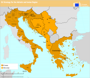 mappa macro regione adriatico ionica