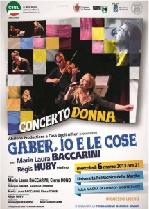 Gaber io e le cose locandina