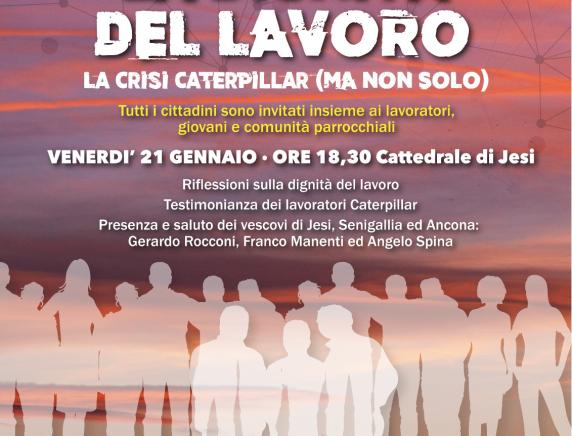 Chiusura Caterpillar vicinanza e solidarietà ai lavoratori dalla Pastorale sociale e del lavoro di Jesi, Senigallia e Ancona -Osimo